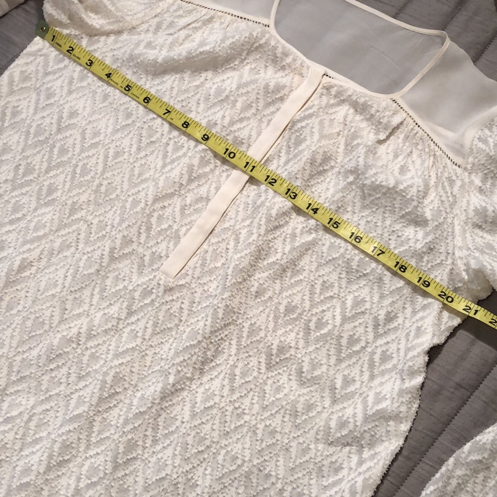 Rebecca Taylor silk, cotton textured blouse - Picture 8 of 15